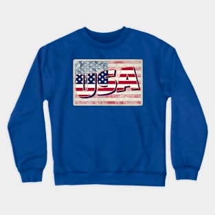 United States of America vintage style retro souvenir Crewneck Sweatshirt